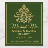 Gilded Elegance Wijn Etiket (Enkel label)