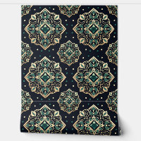 Gilded Emerald Mandala