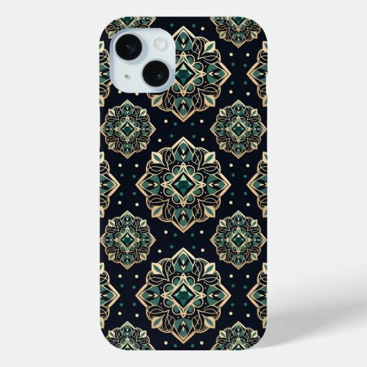 Gilded Emerald Mandala Case-Mate iPhone Case (Achterkant)