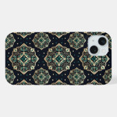 Gilded Emerald Mandala iPhone Hoesje (Achterkant horizontaal)