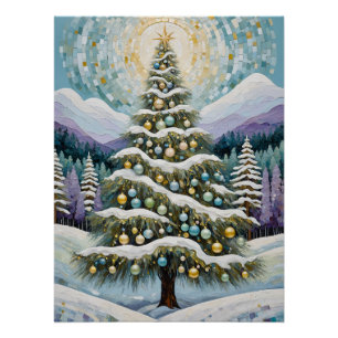Gilded Evergreen Perfect Poster