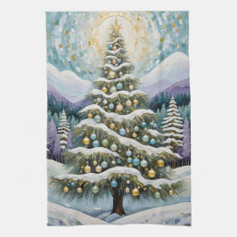 Gilded Evergreen Theedoek