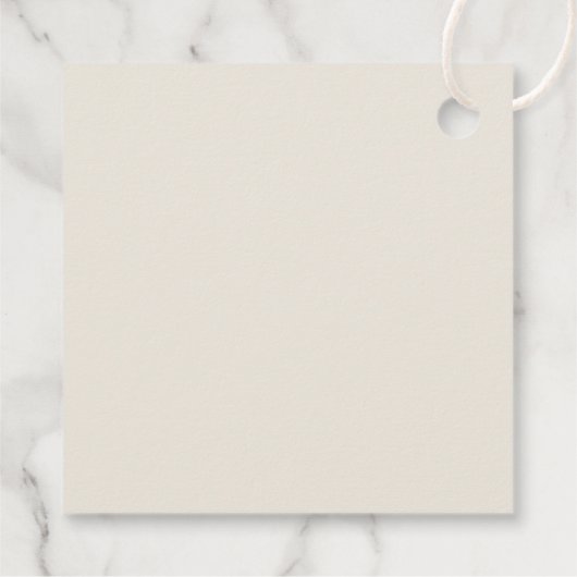 Gilded Floral | Cream and Gold Wedding Bedankjes Labels (Achterkant)