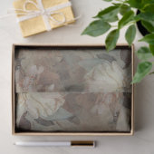 Gilded Floral Impressionism Monogram Decoupage Art Tissuepapier (Geschenk)