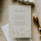 Gilded Floral | Kaart voor Cream Directions Enclos