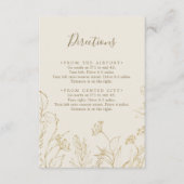 Gilded Floral | Kaart voor Cream Directions Enclos (Voorkant)
