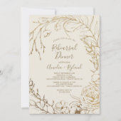 Gilded Floral | Keramiek en goudrepetitie Kaart (Voorkant)
