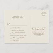 Gilded Floral | Keuze uit het menu Cream RSVP-Brie (Achterkant)