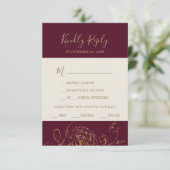 Gilded Floral | Keuze van het menu Bourgogne & Gol (Staand voorkant)