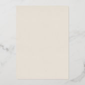 Gilded Floral | Plechtige bruiloft met goudolie Folie Uitnodiging (Achterkant)