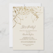 Gilded Floral | Prijs- en goudprijs Kaart (Voorkant)