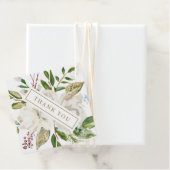 Gilded Floral Wedding Bedankt Bedankjes Labels (In situ)