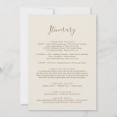 Gilded Floral | Welkomstbrief en reisroute (Achterkant)