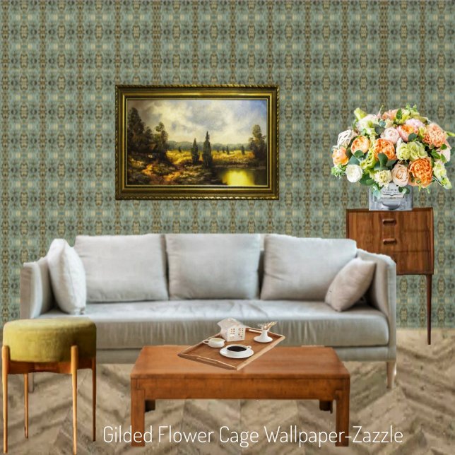 Gilded Flower Cage Behang (Creator heeft geüpload)