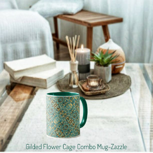 Gilded Flower Cage Mok