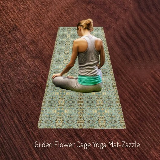 Gilded Flower Cage Yoga Mat
