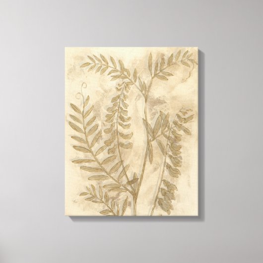 Gilded Foliage I Canvas Afdruk (Voorkant)