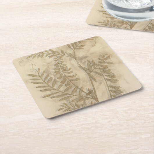 Gilded Foliage I Kartonnen Onderzetters (Schuin)