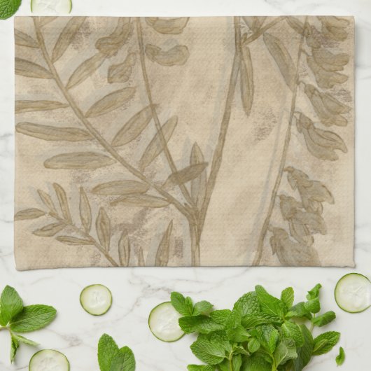 Gilded Foliage I Theedoek (Gevouwen)