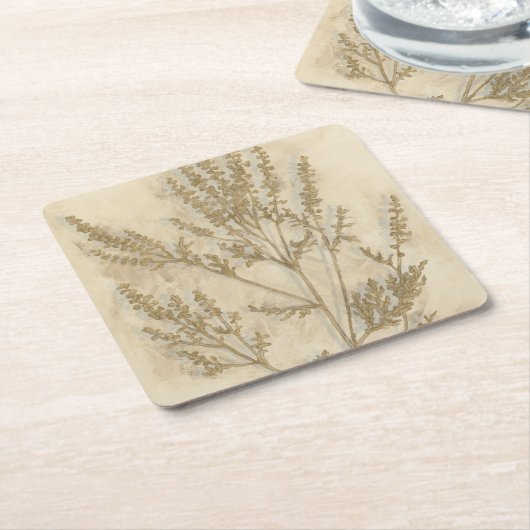 Gilded Foliage II Kartonnen Onderzetters (Schuin)