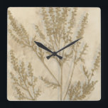 Gilded Foliage II Vierkante Klok<br><div class="desc">Floral</div>