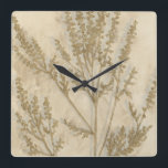 Gilded Foliage II Vierkante Klok<br><div class="desc">Floral</div>