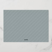 Gilded Forest | Kerstfoto van Elegant Folie Feestdagenkaart (Achterkant)