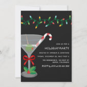 Gilded Glam Christmas Holiday Cocktail Party Kaart (Voorkant)