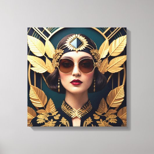 Gilded Glamour Canvas Afdruk (Voorkant)