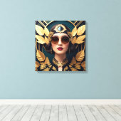 Gilded Glamour Canvas Afdruk (Insitu (Houten vloer))