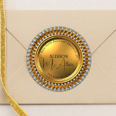 Gilded Glamour Diamond Gold Retour Adres Label