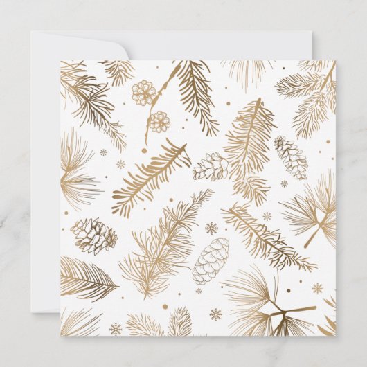 Gilded Gold Corporate Holiday Party Invitation (Achterkant)