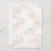 Gilded Gold Sage & Blush Botanical Bridal Shower Kaart (Achterkant)