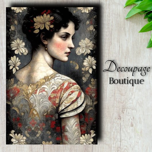 Gilded Grace Decoupage Tissuepapier