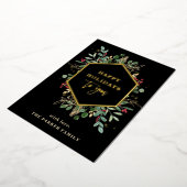 Gilded Greenery Foto terug | Prettige feestdagen G (Gedraaid)