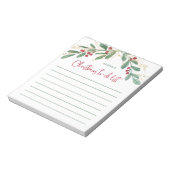 Gilded Greenery | Lijst van kerstaanbiedingen Notitieblok (Linkerzijde)