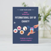 Gilded Hearts: Internationale Dag van Liefde Kaart (Staand voorkant)