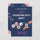 Gilded Hearts: Internationale Dag van Liefde Kaart (Voorkant / Achterkant)