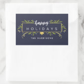 Gilded Holiday gepersonaliseerde Stickers (Tas)