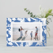 Gilded Holly Lijst Grandmillennial Family Folie Feestdagenkaart (Staand Voorkant)