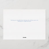 Gilded Holly Lijst Grandmillennial Family Folie Feestdagenkaart (Achterkant)