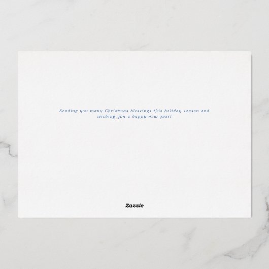 Gilded Holly Lijst Grandmillennial Family Folie Feestdagenkaart (Achterkant)