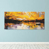 Gilded Horizon Divide Canvas Afdruk (Insitu (Houten vloer))