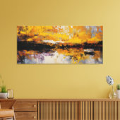 Gilded Horizon Divide Canvas Afdruk (Insitu (Woonkamer))