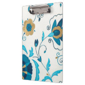 Gilded Indigo Flowers met witte achtergrond Klembord (Links)