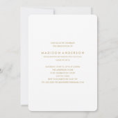 Gilded Laurel Afstuderen Invitation Kaart (Achterkant)