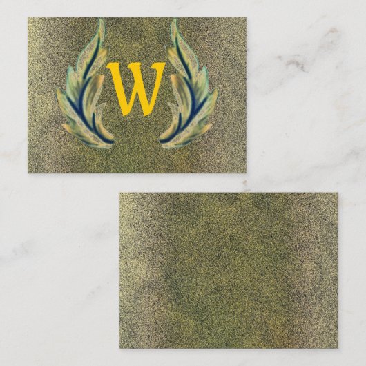 Gilded Leaf-W Visitekaartje (Voorkant / Achterkant)