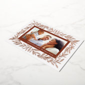 Gilded Leaves Instant Photo Lijst Folie Feestdagenkaart (Gedraaid)