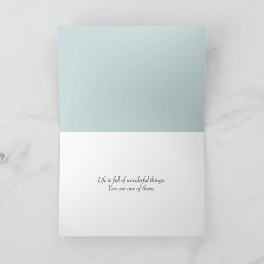 Gilded Magnolia Verjaardag Kaart (Binnen)