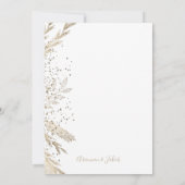 Gilded Meadow gold blush pinks. Kaart (Achterkant)